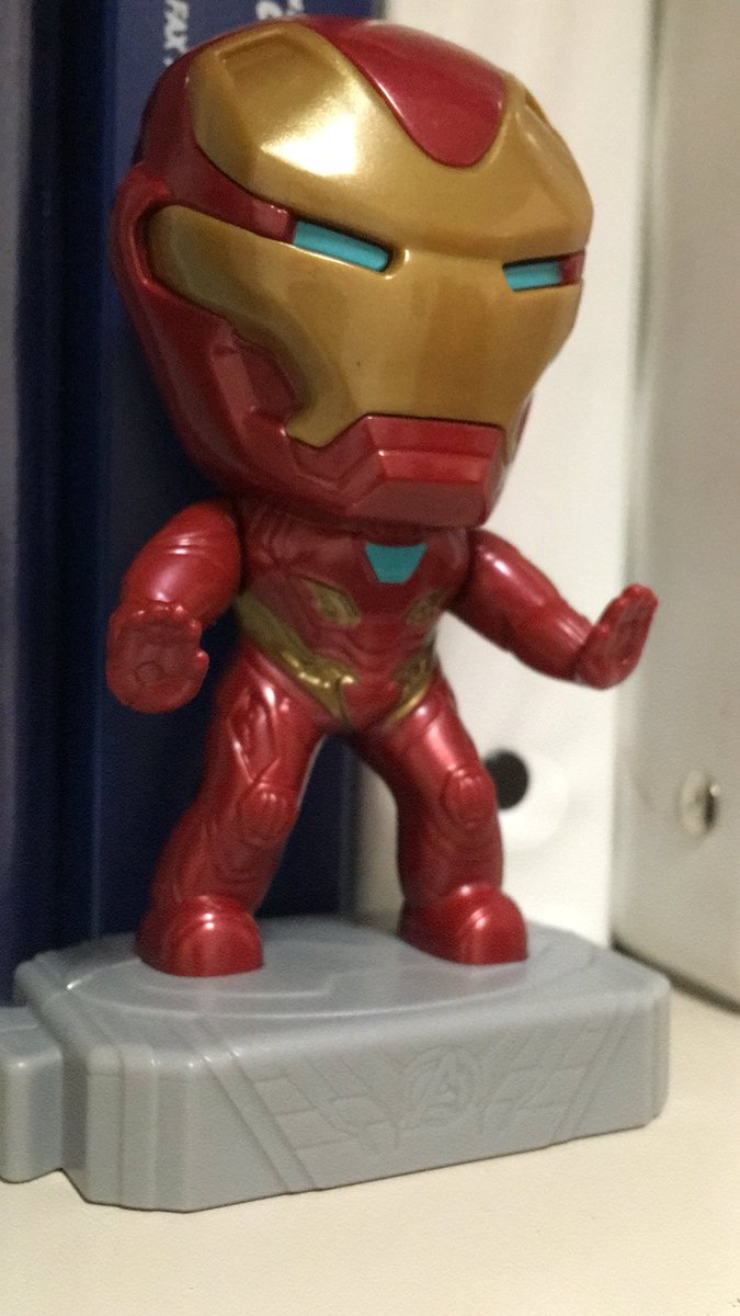 Fordprincess94's tweet photo. When you find out @McDonalds Happy Meals have mini Avengers...👌🏻 #IronMan @RobertDowneyJr https://t.co/wrgtEtP0oz