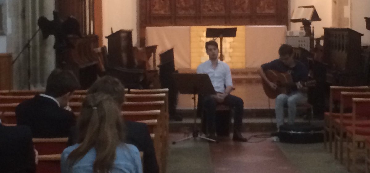 SPC_Choir's tweet image. Thanks to Dom &amp;amp; Kerran for the first of this Term’s lunchtime concerts #music #folkmusic