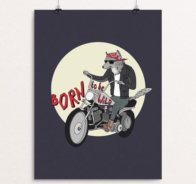 NaomiSloman's tweet photo. My ‘Born to be Wild’ design for @TheCreativeAct is now featured on mugs and accessory bags, as well as prints. Proudly supporting @earthjustice! #wolf
#wolves #savethewolves #wolfart #motorcycle #motorbike #harleydavidson #easyrider #mugdesign #poster #prints #illustration https://t.co/9XLmZelENj