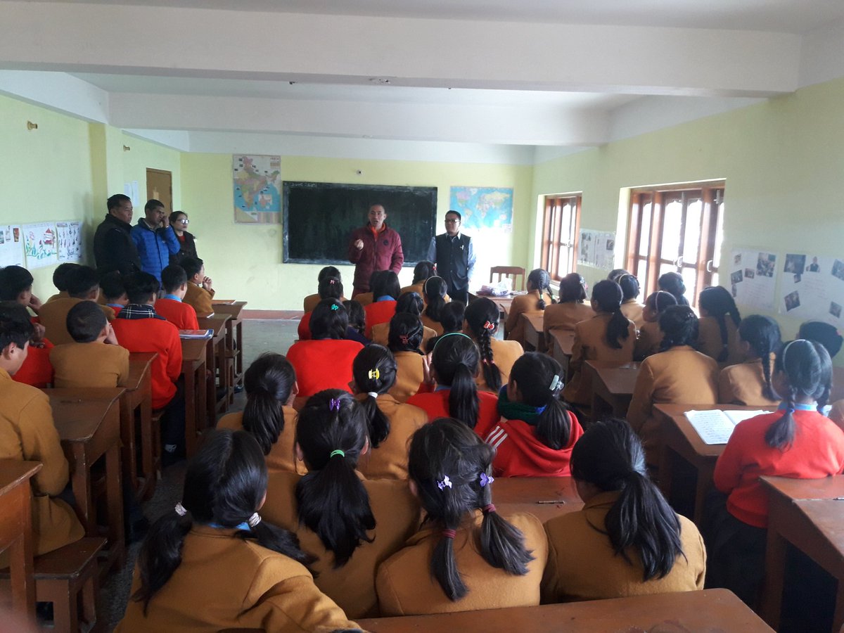 Interacted with the students and teachers of Manjushree Vidhyapeeth, the only and one institute for  Orphanage and destitute in the district.