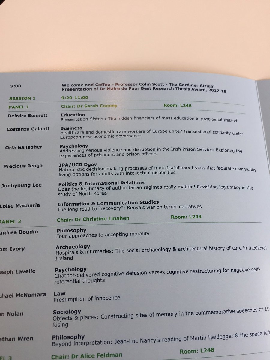 DeirdreBennett4's tweet photo. Round 3. Looking forward to presenting at UCD Graduate Research Symposium for the third time! Bringing nineteenth-century Presentation education to a very diverse audience this morning.
@SchoolofEdUCD @PresSisNE @ucdsocscilaw https://t.co/xxTYOukwLB