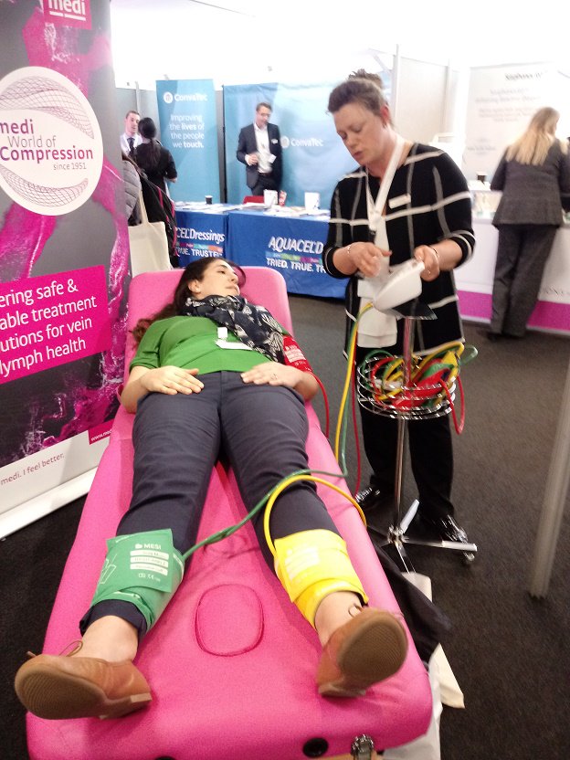 mediUKLtd's tweet photo. We're at @TVSUK taking ABPI readings in less than a minute #accurateABI #3Cuffs #Not8Cuffs #TVS2019 #ProbablyTheBest #ABPI #legsmatter https://t.co/U4euI8lbi9