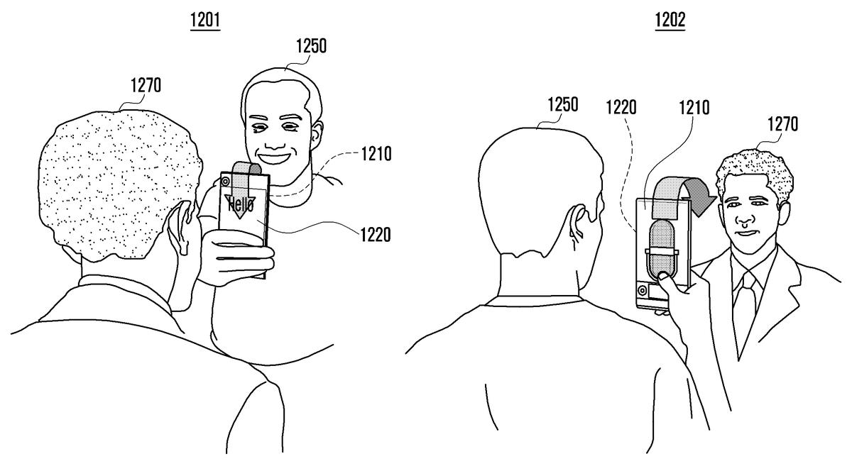 Timneuco's tweet photo. Samsung patent reveals wraparound smartphone display concept @neucogroup #neuco https://t.co/6Lqd2WUOmI https://t.co/OdU8RoDKIi
