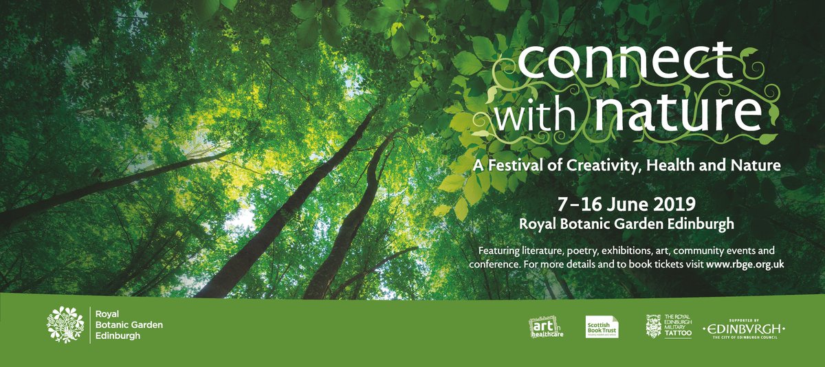 #ConnectWithNature Festival returns for 2019! 🎉 We're delighted to announce that our second festival connecting nature, creativity and health returns, 7-16 June. Full programme details and tickets on sale at rbge.org.uk/connectwithnat…