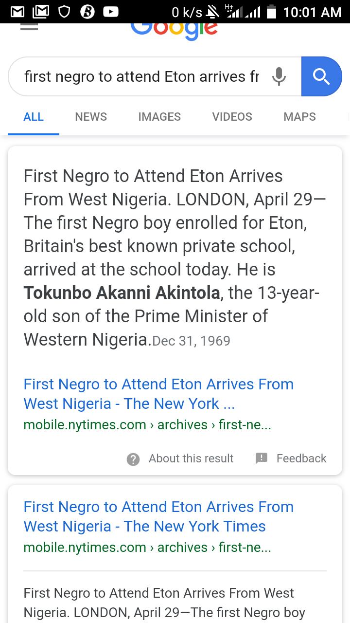 Abass Oyeyemi On Twitter I Had To Check It On Google The Pressure That Would Have Been On The Premier Son Would Have Been So Enormous Https T Co Tv9pu6gzof