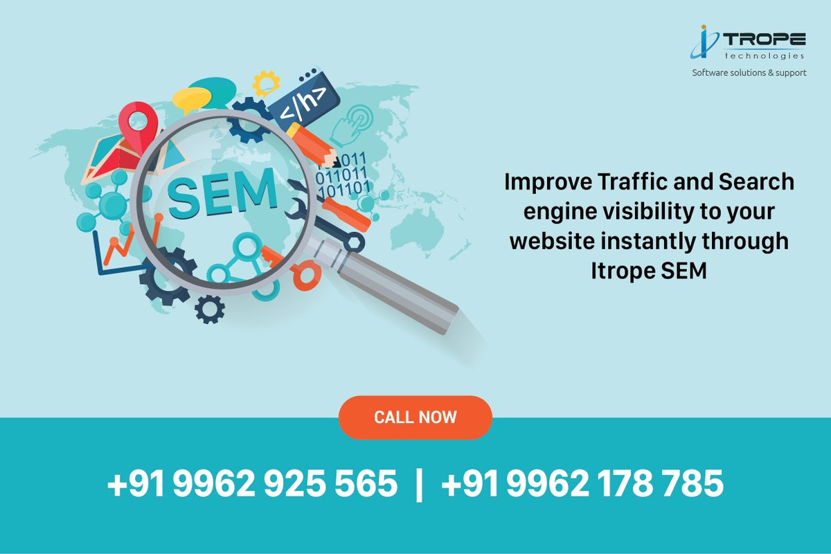 Itropetechnolo4's tweet photo. We are an experienced #SEM and #SEO #Company in #India.Professional #Websites built with grow and #SEMService provider in #Chennai
For more info:
Call us support number: βοΈ+91 9962 925 565 / +91 9962 178 785
Visit us: https://t.co/fUIKQSdQqF https://t.co/QvMBXW0NRS