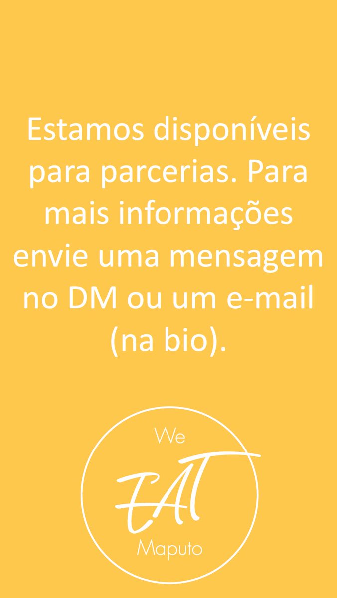 weeatmaputo's tweet photo. 10 mil seguidores no no Instagram 😍 #WeEatMaputo https://t.co/NAVK3N1vaW