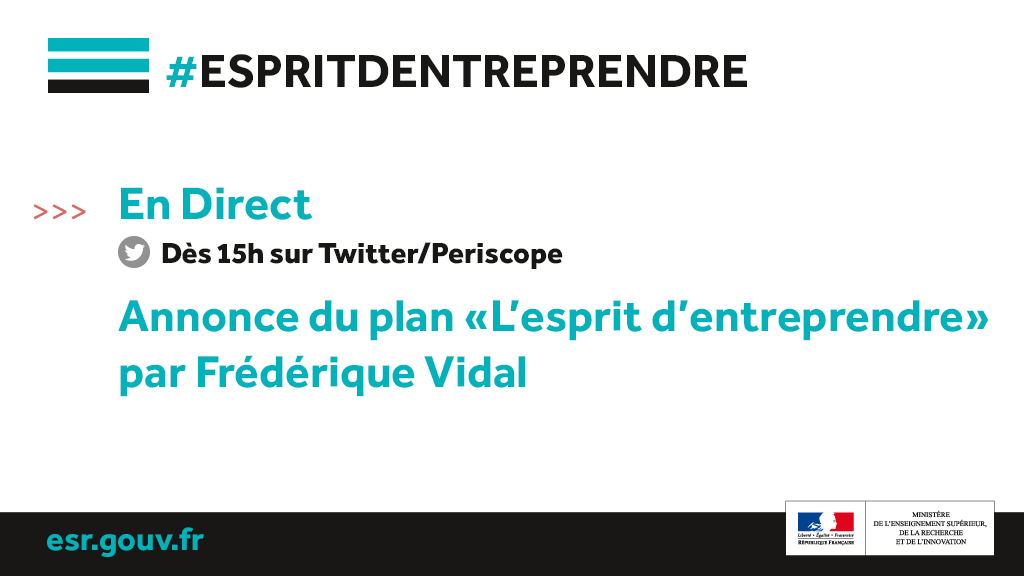 Les mesures du plan "L'esprit d'entreprendre" en faveur du développement de l'entrepreneuriat étudiant.