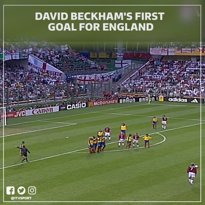 Happy Birthday David Beckham!  Here\s a flashback to THAT free-kick for against Colombia back in 1998 