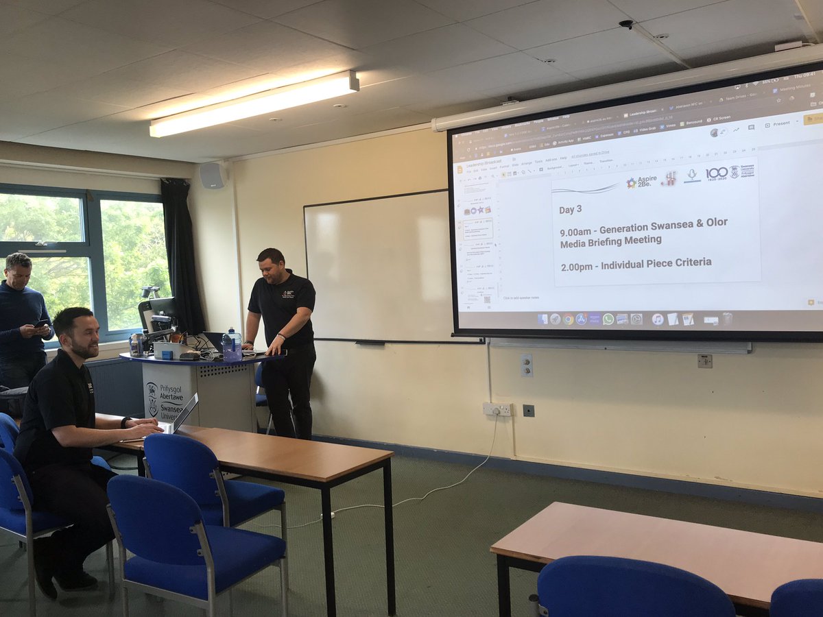 Good morning! 
#TheLeaderWithin project 🎬
Our team is ready to kick start the day! 

<a href="/SwanseaUniSEA/">Swansea Uni SEA</a> <a href="/Aspire2Be/">Aspire 2Be</a> <a href="/a2b_ibroadcast/">iBroadcast 📺🎤📝🎥📻</a> @SwanUniEZ <a href="/SwanseaUniSEA/">Swansea Uni SEA</a> <a href="/_SeanHolley/">Sean Holley 🎤📺🏉📝🎥🏌🏻‍♂️</a> <a href="/NickEvans11/">Nick Evans</a>