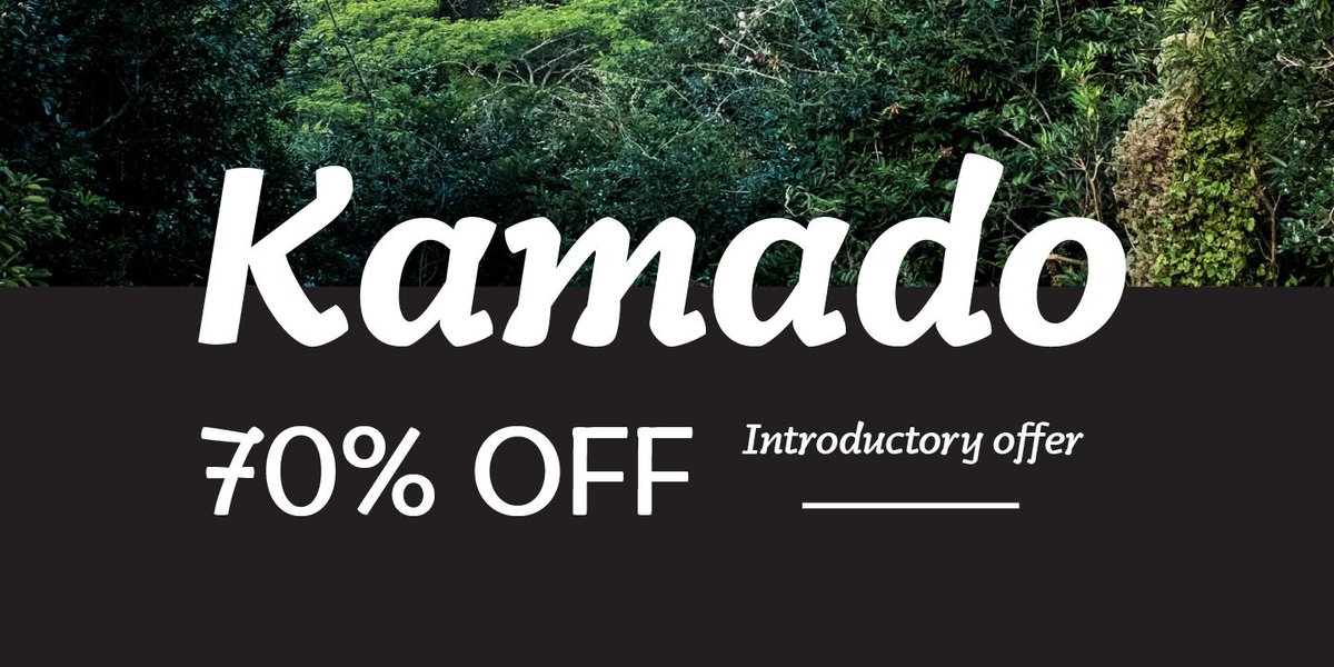 hashtagtype's tweet image. Just over a week left to benefit from 70% off Kamado typeface introductory offer over at @MyFonts Take a look... myfonts.com/fonts/hashtag-…