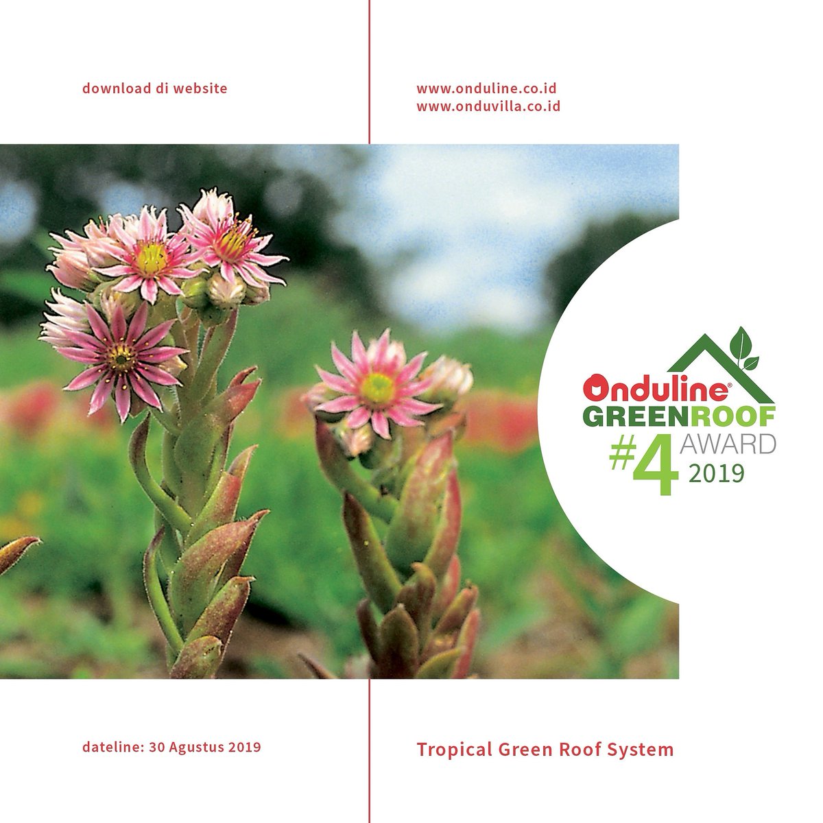 ondulineID's tweet photo. Halo Sahabat Arsitek, Jangan Lupa Segera daftarkan dan ikuti "ONDULINE GREEN ROOF AWARD 2019”.

#arsitek #arsitektur #lombadesign #lombagambar #kompetisidesain #designcompetition #designexhibition #interiordesignexhibition #desaininterior #developer #consultant #contractor https://t.co/uoPxTk72bw