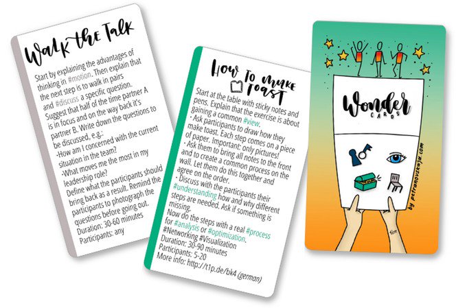 Tada! WonderCards!

I met the lovely &amp; smart coach Nadja <a href="/petranovskaja/">Nadja Petranovskaja</a> thru the <a href="/Intrinsifyme/">intrinsify</a> network.

Her cards are perfect aids for flexible agile facilitators &amp; coaches - like <a href="/tastycupcakes/">TastyCupcakes.org</a> in your pocket!

Get a deal now, &amp; support her Kickstarter: kickstarter.com/projects/wonde…