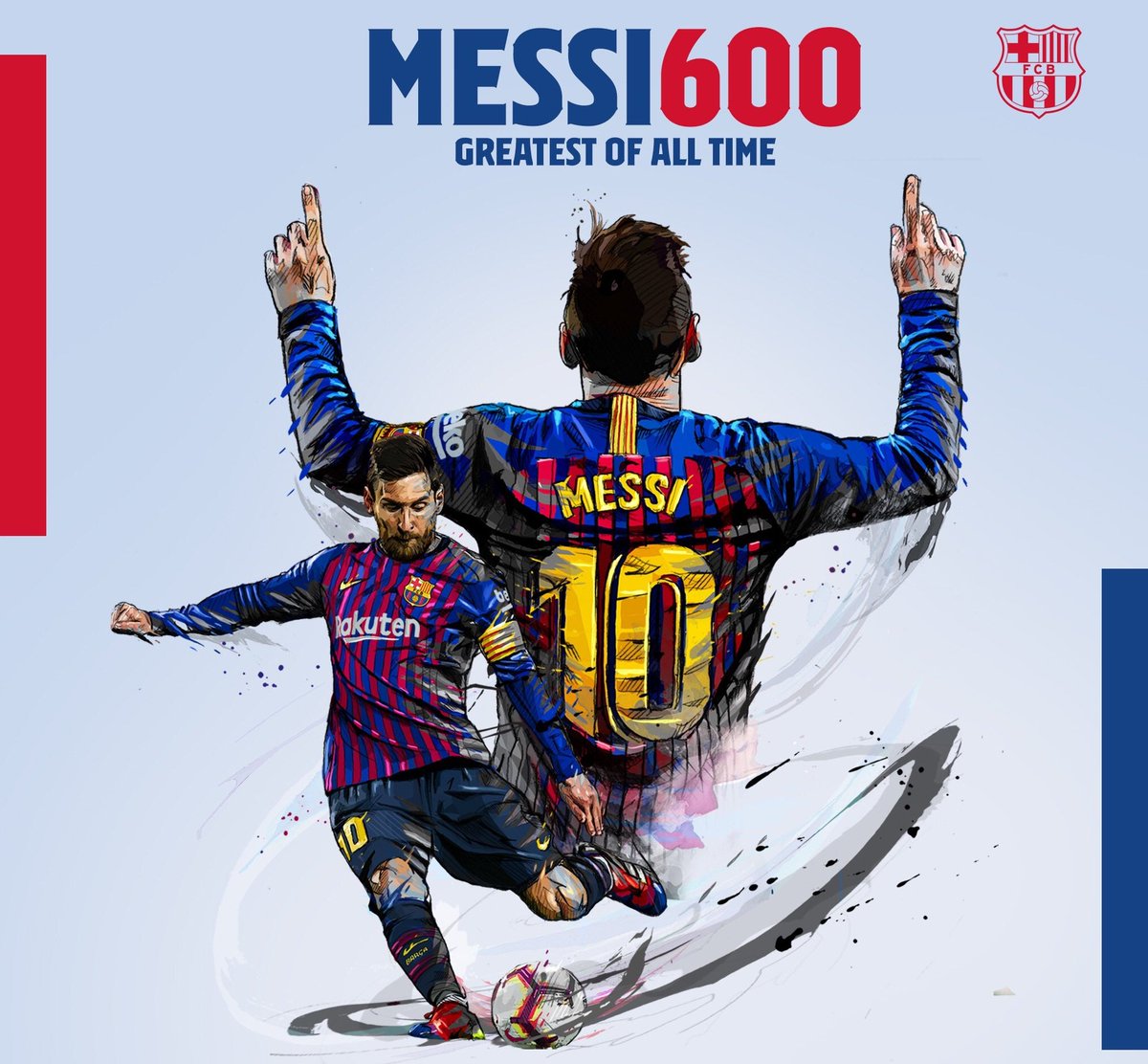 One Man 😎 One Club ❤
600 Goals ⚽
#BarçaLFC #Messi600