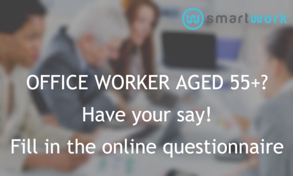 CALLING OFFICE WORKERS AGED 55+! Help us to build a Worker-Centric #ArtificialIntelligence system for work ability #sustainability. Fill out our ONLINE QUESTIONNAIRE! Click here  ==> smartworkproject.eu/are-you-an-off… #SmartWorkEU #AgeWell #AI4Smartwork #HealthyFutureWork #LiveInCare