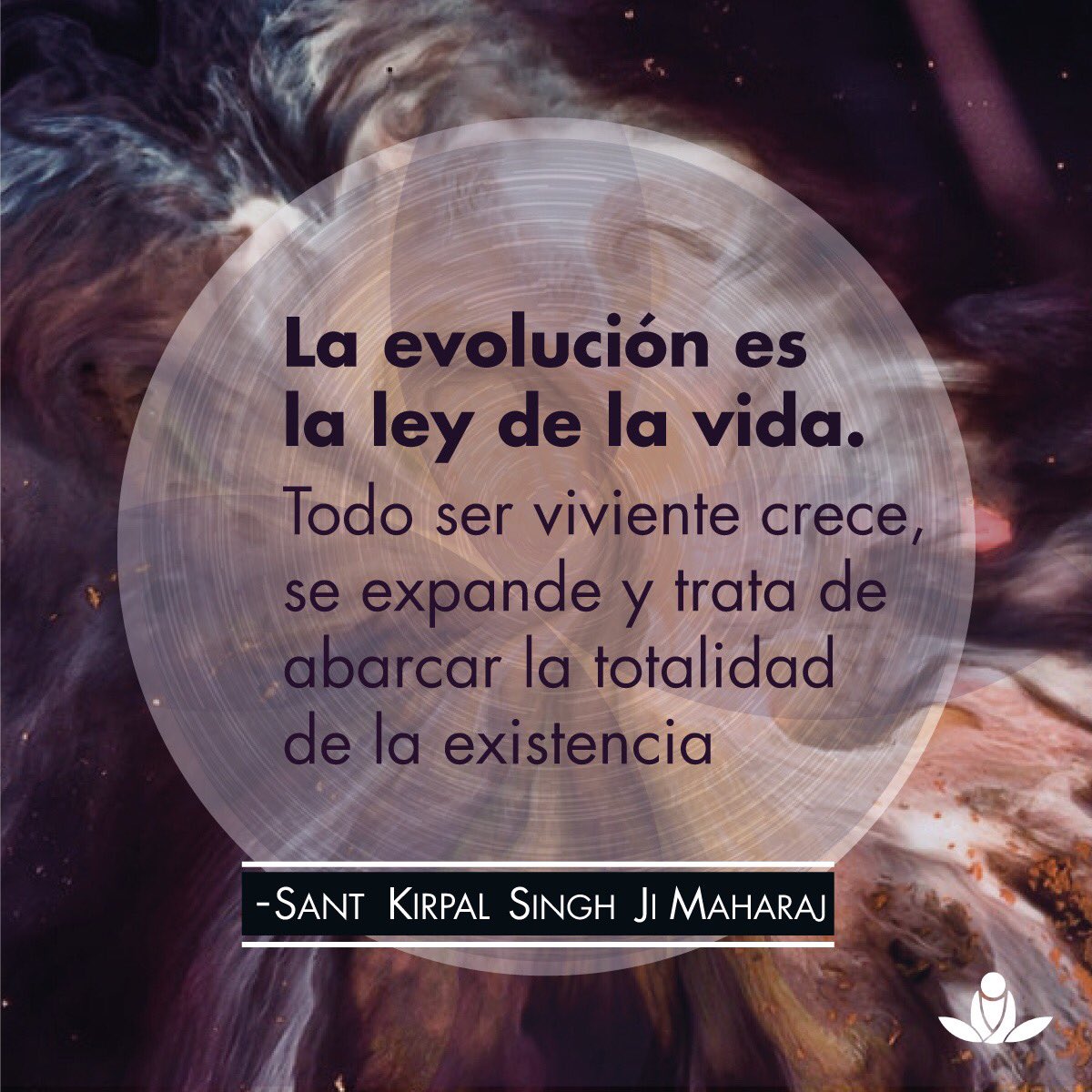 SOSmeditate's tweet image. "La evolución es la ley de la vida. Todo ser viviente crece, se expande y trata de abarcar la totalidad de la existencia".

Sant Kirpal Singh Ji Maharaj
#SantKirpalSingh
#KirpalSingh #espiritualidad