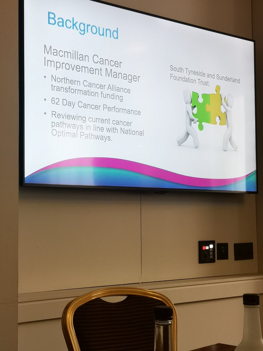 RobertsoMelanie's tweet photo. Kelly Craggs presenting the background work undertaken in Sunderland to improve the internal cancer referral pathway at NHS elective care conference #Elective2019 @kellycraggs3 https://t.co/GkPCr27VYO