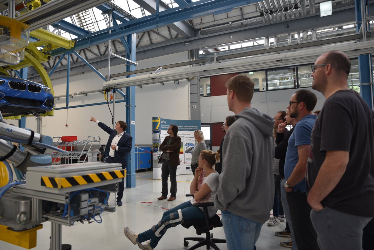 Robotix_Academy's tweet photo. Ver.di academy guest at the @InterregVA @Robotix_Academy and the @INTERREG_NWE #Cotemaco project. After a short theortical introduction we went on a tour in our field lab to check the production technology of tomorrow. Many thanks for the interesting exchange. https://t.co/cSwqpKemHf