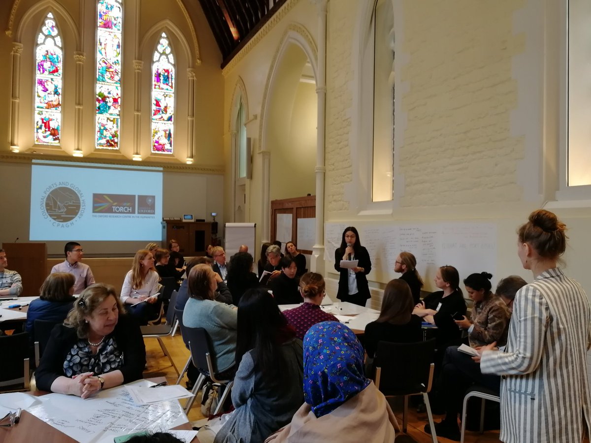 cpagh_TORCH's tweet photo. 'What are (colonial) port cities?' The World Café Plenum @hyildizhistory https://t.co/VbhCBGsCJv