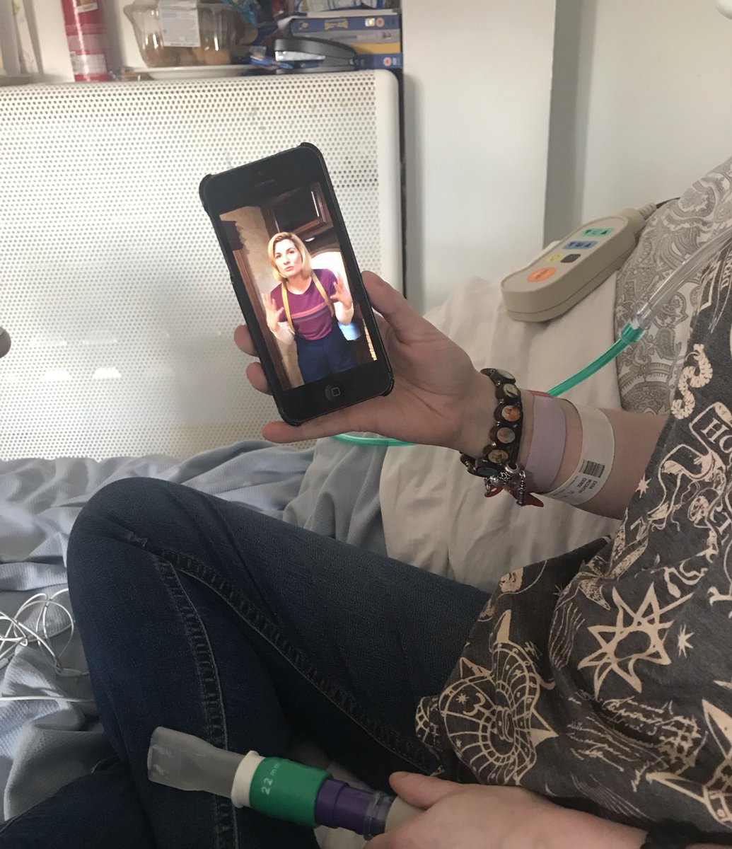 hrpphysio's tweet photo. An amazing supportive message to a super fan (and long Brompton stayer!) from the 13th Doctor Who! Love that our team go that little extra mile ❤️ @RBandH @fionacathcart1 (picture with permission 🤓) #respisbest #resppt #cfphysio https://t.co/ADK6Zq8BFb