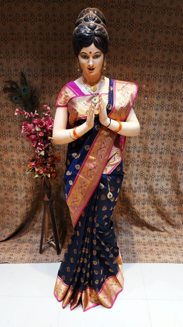 Multicolor Traditional Mahalasa Paithani Silk Sarees at Best Price in  Dombivli | Swara Fashion Hub