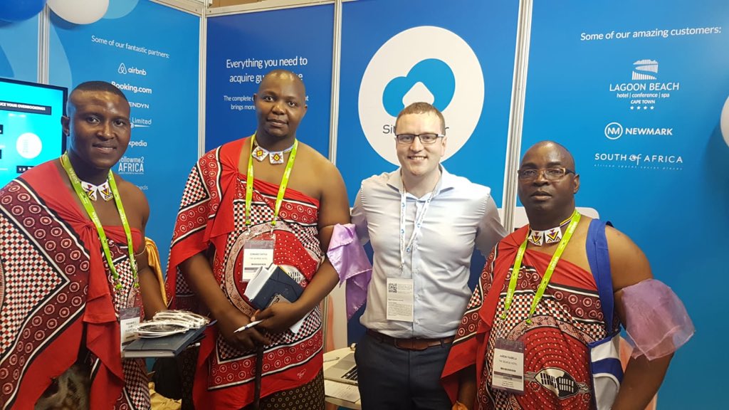 LisaSiteMinder's tweet photo. #Indaba2019 is underway! Some colorful visitors to the #SiteMinder stand (Stand ICC604 but on the site map location guide shows as ICC503!) @SiteMinder_News https://t.co/FhfSwbwsuS