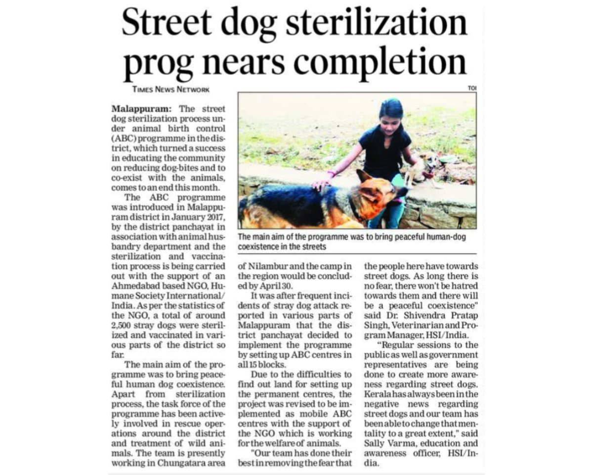 humaneworldind's tweet photo. We have successfully concluded our dog population management program in Malappuram district, Kerala. Since the start of the program in January 2017 we have successfully sterilized and vaccinated over 2500 dogs in the district. https://t.co/t2eHJOr240