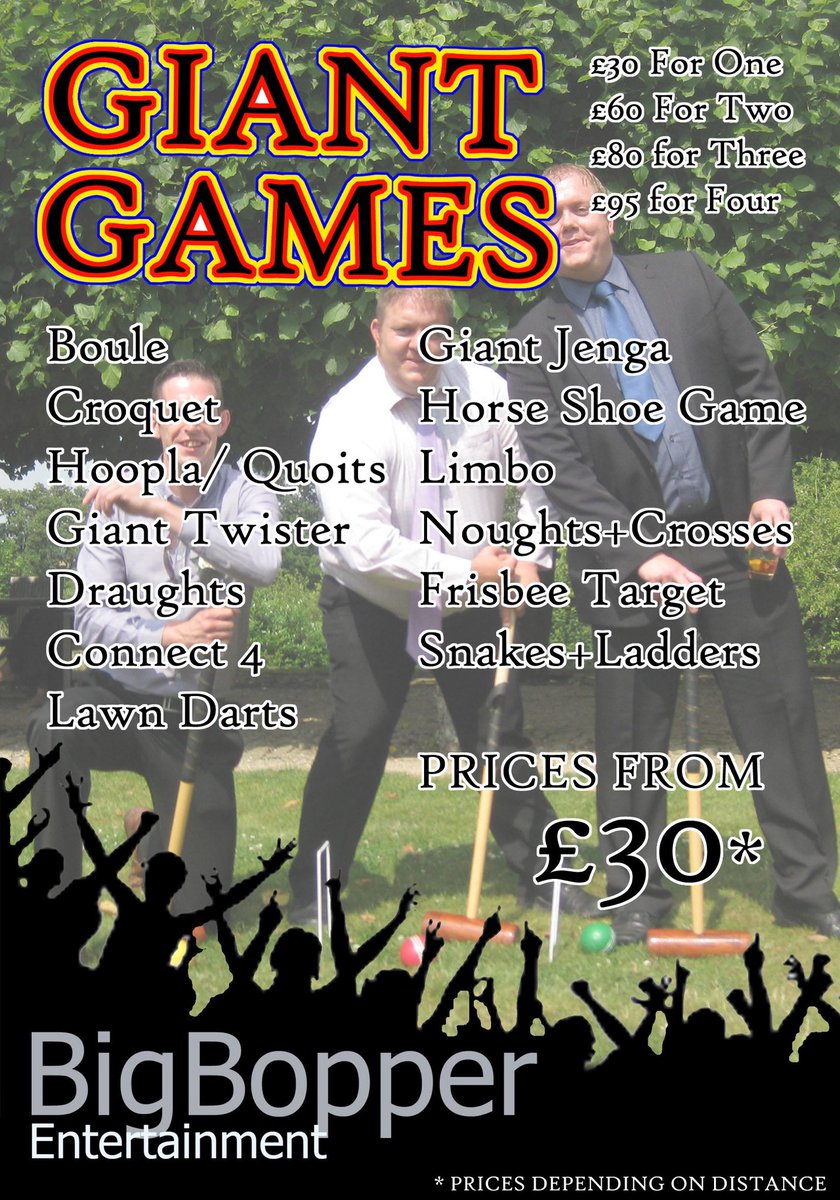 Lawn Games for all occasions #Bopperteam #games #wedding #events #party #jenga #limbo #kettering