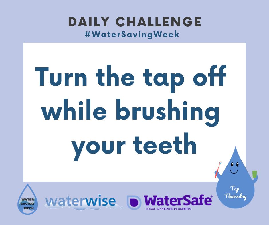 Cambswater's tweet photo. #WaterSavingWeek @Waterwise says: Turning the tap off when you brush your teeth can save 8760 litres of water a year! 

Remember to #SpitNotRinse to keep the fluoride from toothpaste close to your teeth and protect them for longer.

#DailyChallenge4 https://t.co/XNZ0jgg0y9