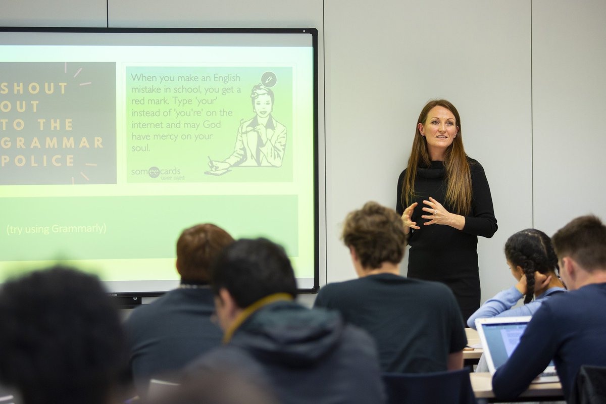 EU_group's tweet photo. Guest speaker session with Sian Bennett, Head of Communication at multinational “FinTech” company @kantox ! 😊 #EUGuestspeaker #ExperienceEU https://t.co/4ZLXVKVqBe