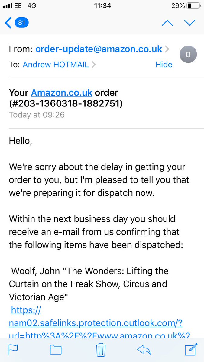 Amazon Help I M So Sorry To See Your Order Has Been Delayed Despite Our Best Efforts A Delay May Happen On Occasion Due To Unforeseen Factors We Expect Your Order