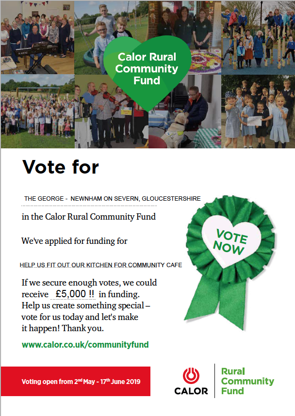 FlowContempArts's tweet photo. @DeanWye @noscbs #Vote for us! #fundraising #savethegeorge Campaign nominated to win £5,000 via @CalorGas Rural Community Fund. Help us refit our kitchen https://t.co/SQ9g1sEPOm https://t.co/9EWDXE2pU3