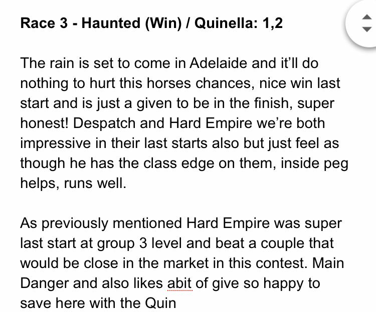 FixedFormPunt's tweet photo. Nervous energy for Morphettville this Sat, a super card for us to enjoy down here! Euclase looks a ripper, chances everywhere! Here’s hoping we tip a few winners! #Morphettville #Oaks #Sangster https://t.co/hcdnL82vnG