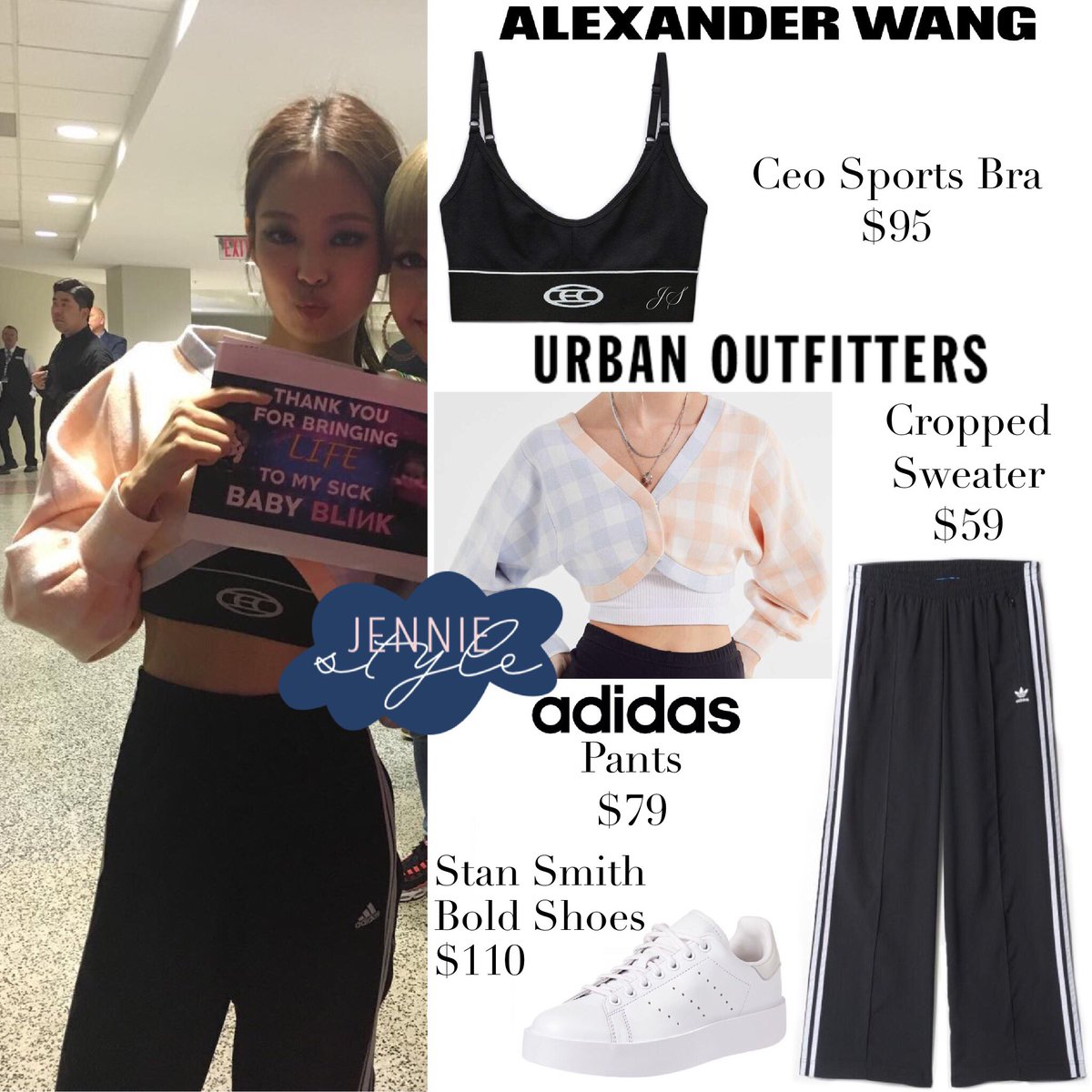 jennie adidas pants