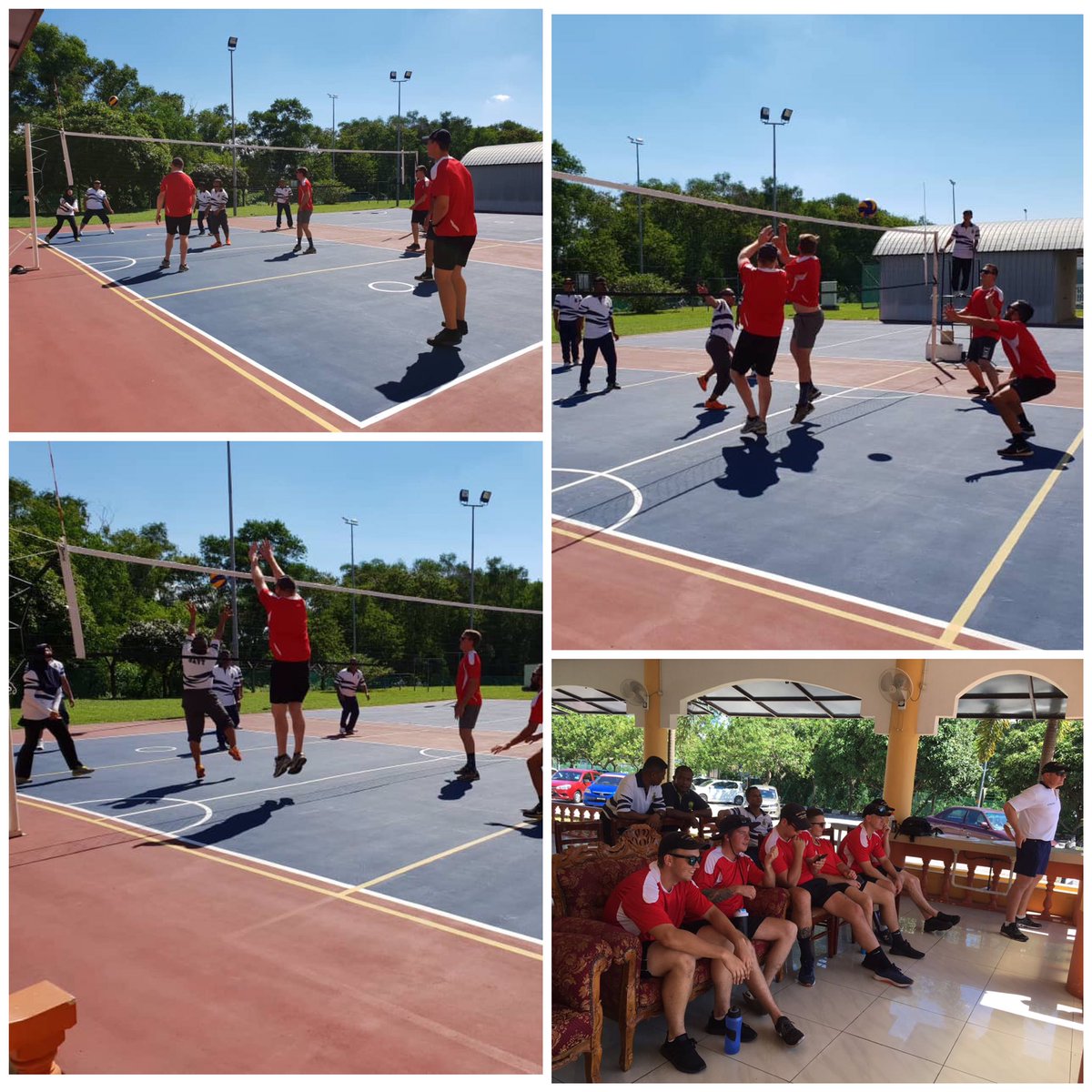 NatHydroCentre's tweet photo. Amazing match between @NatHydroCentre and #HMASSuccess. Both team showed great sportmanship. Congratulations Mate! 

#IPE19
#volleyball
#futsal
@tldm_rasmi 
@ADFinMalaysia https://t.co/xSa0AJxNpD