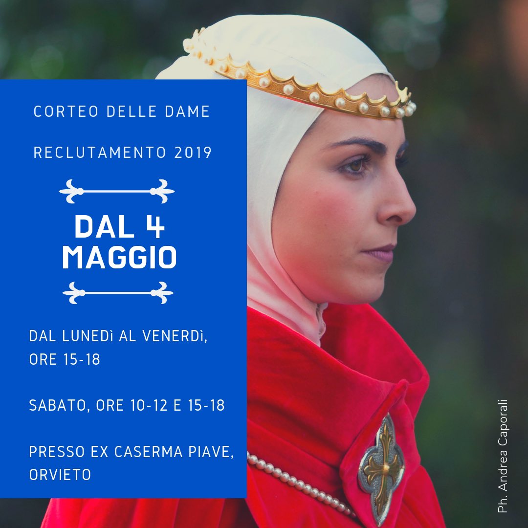 #corteostorico #Orvieto #reclutamento #eventi #2019