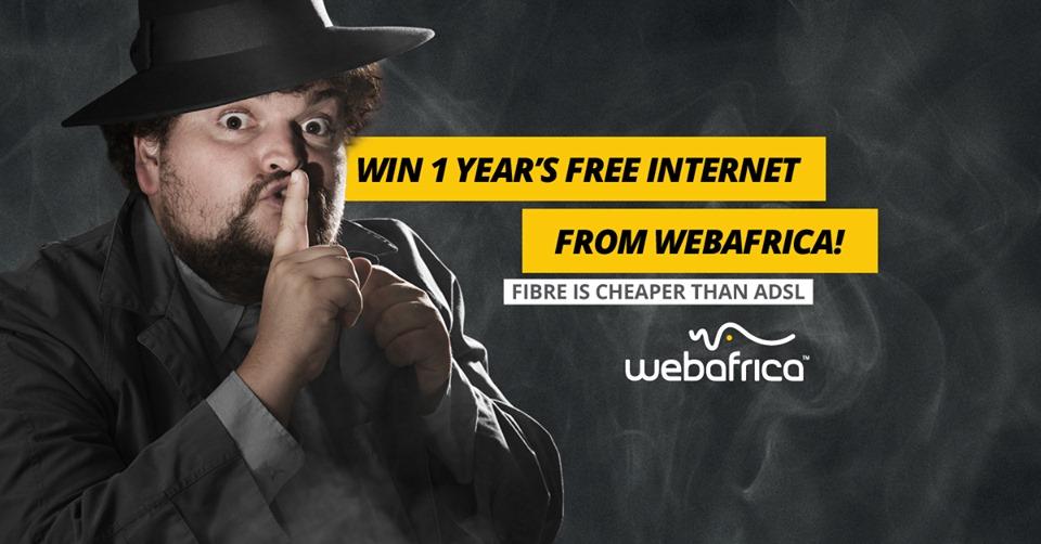HelloMagSA's tweet photo. WIN FREE INTERNET FOR ONE YEAR! HJ, @webafrica is giving away one year’s free Internet to one lucky reader! All you have to do is answer the question: is Fibre cheaper than ADSL? Like, retweet and reply your answer! https://t.co/laHz2PrfsE