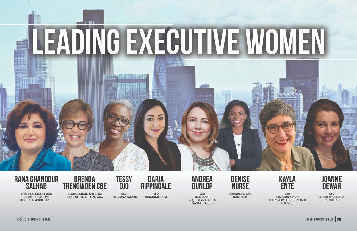 Hear from leading female executive disrupters as they break down barriers in sectors dominated by men &amp; smash stereotypes about women <a href="/BTrenowden/">Brenda Trenowden CBE</a> <a href="/Ttall/">Dr Tessy Ojo CBE</a> <a href="/denisebn/">Denise Nurse TV Presenter Business Coach Speaker</a> <a href="/DariaRippingale/">Daria Rippingale</a> Rana Salhab of <a href="/DeloitteME/">Deloitte Middle East</a> <a href="/AndreaMDunlop/">Andrea Dunlop</a> <a href="/kaylaente/">Kayla Ente MBE</a> <a href="/JoanneDewar/">Joanne Dewar</a> Read here tiny.cc