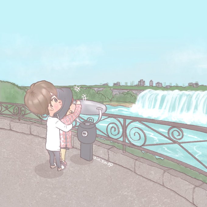 「waterfall」 illustration images(Oldest)