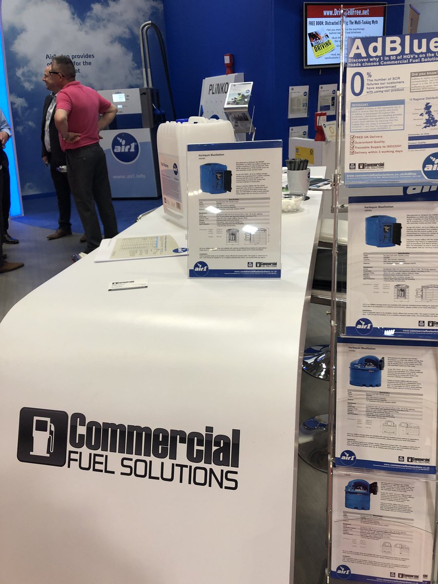 commercialfuels's tweet photo. It’s the final day of the The CV Show today and we have a special offer of 1000 litres of #AdBlue free to all customers placing an order for one of our market leading Harlequin AdBlue bulk storage tanks. sizes range from from 1400L up and rentals start from as little as £80/month https://t.co/qpB71IvhrZ