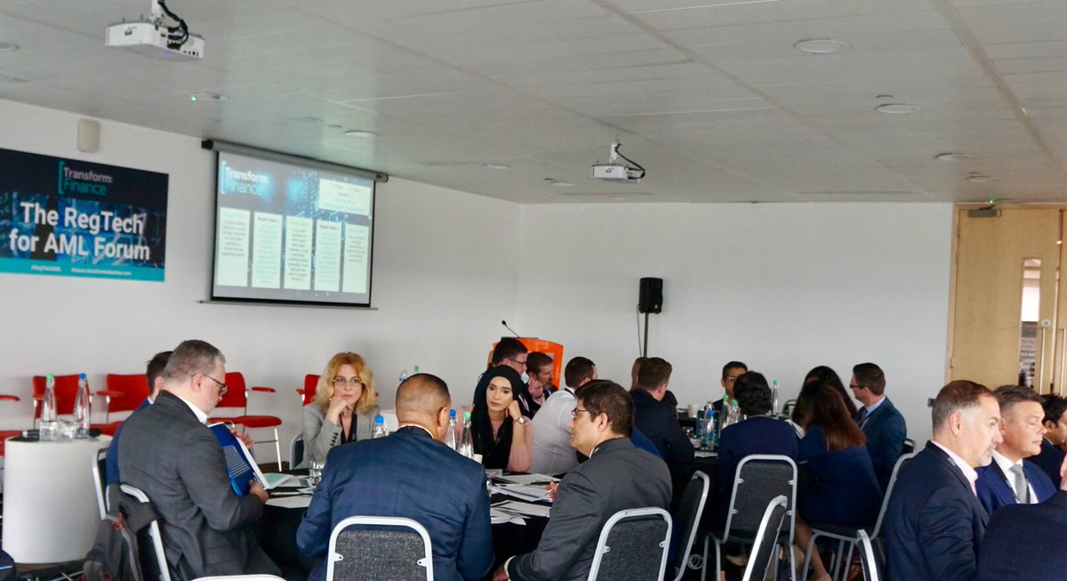 TformFinance's tweet photo. Round table discussions are in full swing in the conference room at @CCTVenues.
#RegTechAML #RegTech #AML #FinTech #Finance #tech #London https://t.co/6Vwmpi6Gu5