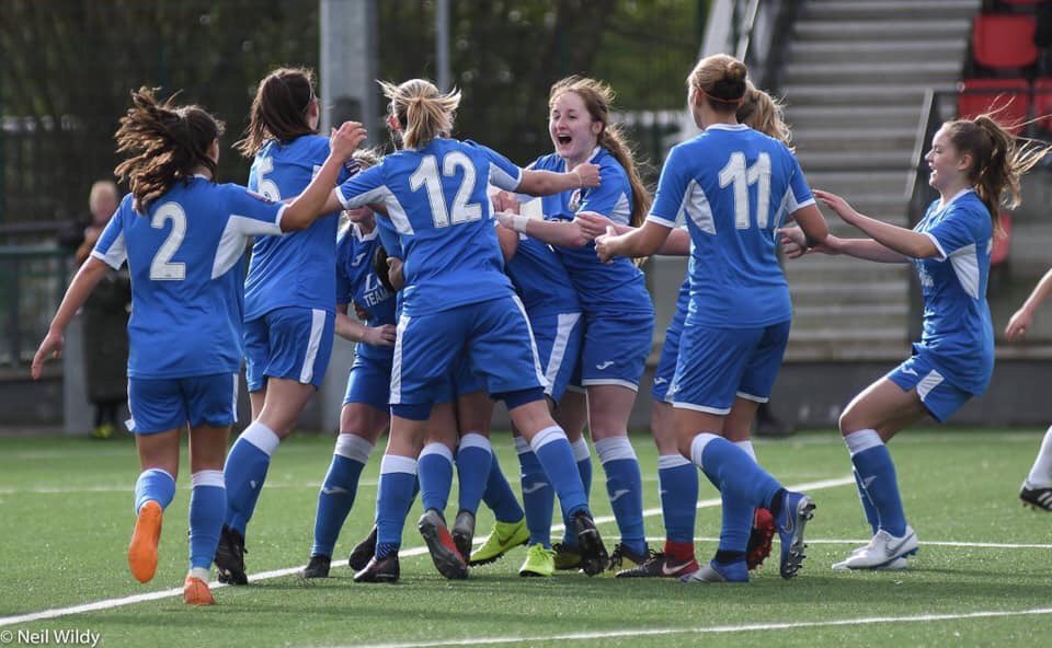 GwaliaUnited's tweet photo. One game to go! It's the final day of the season on Sunday with champions @CovUnitedLFC coming to town! 

Come along to Ystrad Mynach and cheer on our girls and join us in celebrating a fantastic season finishing as runners up! 2pm kick off, £3 entry for adults and kids go FREE! https://t.co/WumL3uBCRI