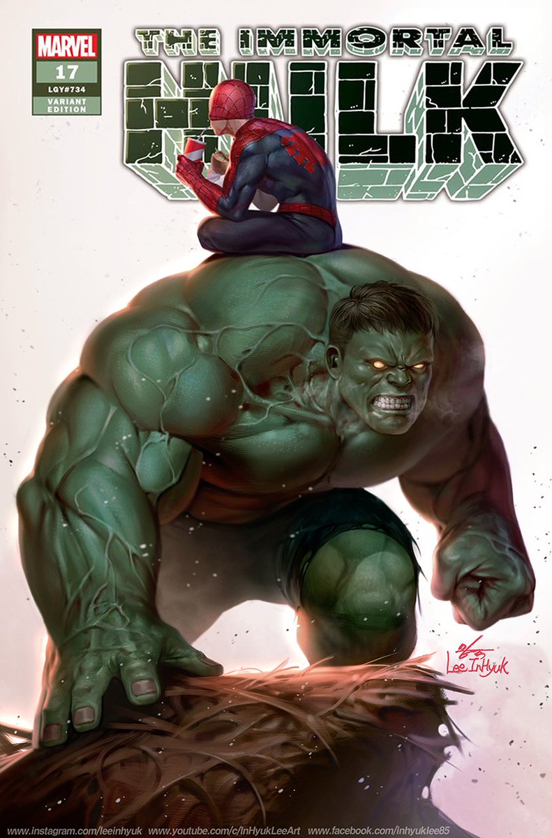 inhyuklee's tweet photo. The Immortal Hulk #17
and There are more than four of my Immortal Hulk covers coming out.
โขINFO: https://t.co/PGIdsTG1tL
#hulk #immortalhulk #SpiderMan #marvelcomics #inhyuklee #comicmint #์ด์ธํ https://t.co/ElNFVywYey