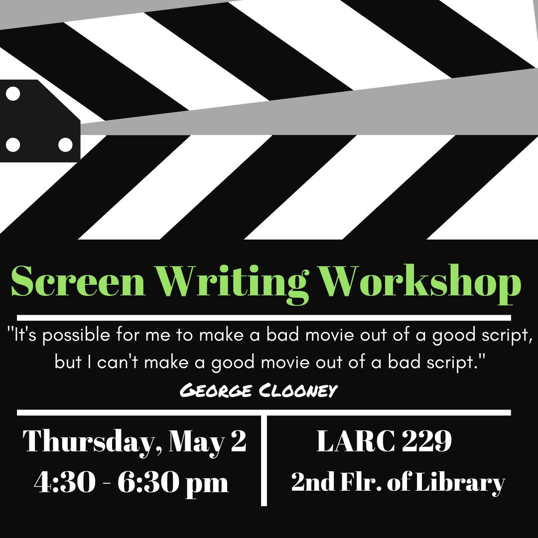 arclavc's tweet image. Today! 
#screenwritingworkshop #arclavc #lavc #laccd