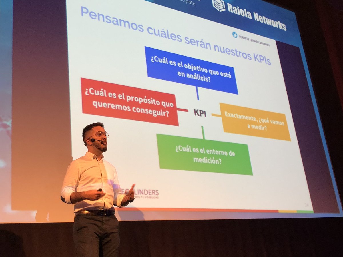 Cómo definimos nuestros kpis en nuestra estrategia #Seo te lo cuenta <a href="/nacho_benavides/">Nacho Benavides</a> en el #CADD19