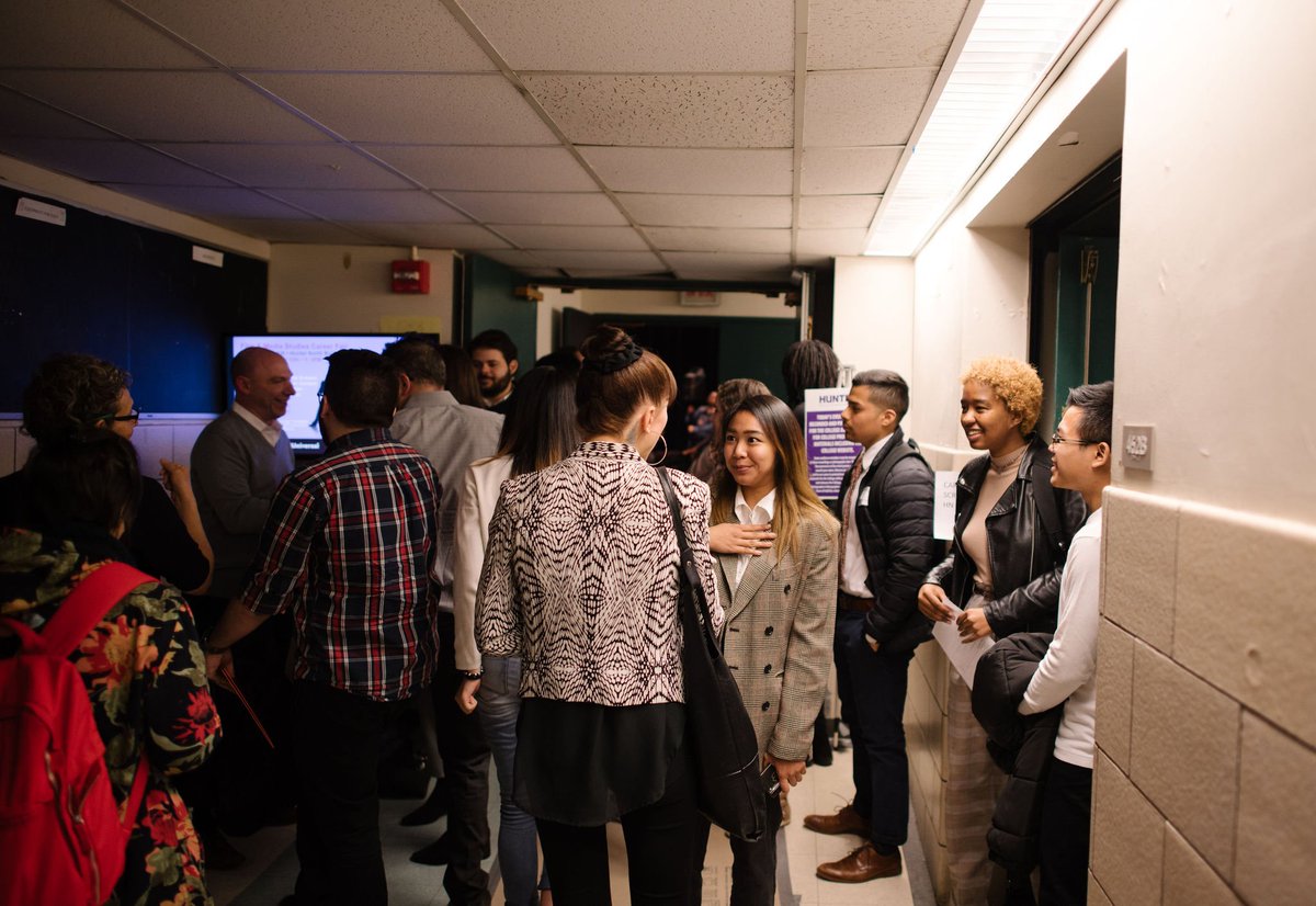 littleGIANTWolf's tweet photo. @Skye1Von spoke as a guest panelist for @Hunter_College’s Film &amp; Media Studies’ Career Fair &amp; spoke to many of their students on potential job opportunities in transmedia &amp; new immersive media last month! We were in great company w/@MagnoliaPics @NBC &amp; @MoversandShakersNYC. https://t.co/wLqH04QcAz