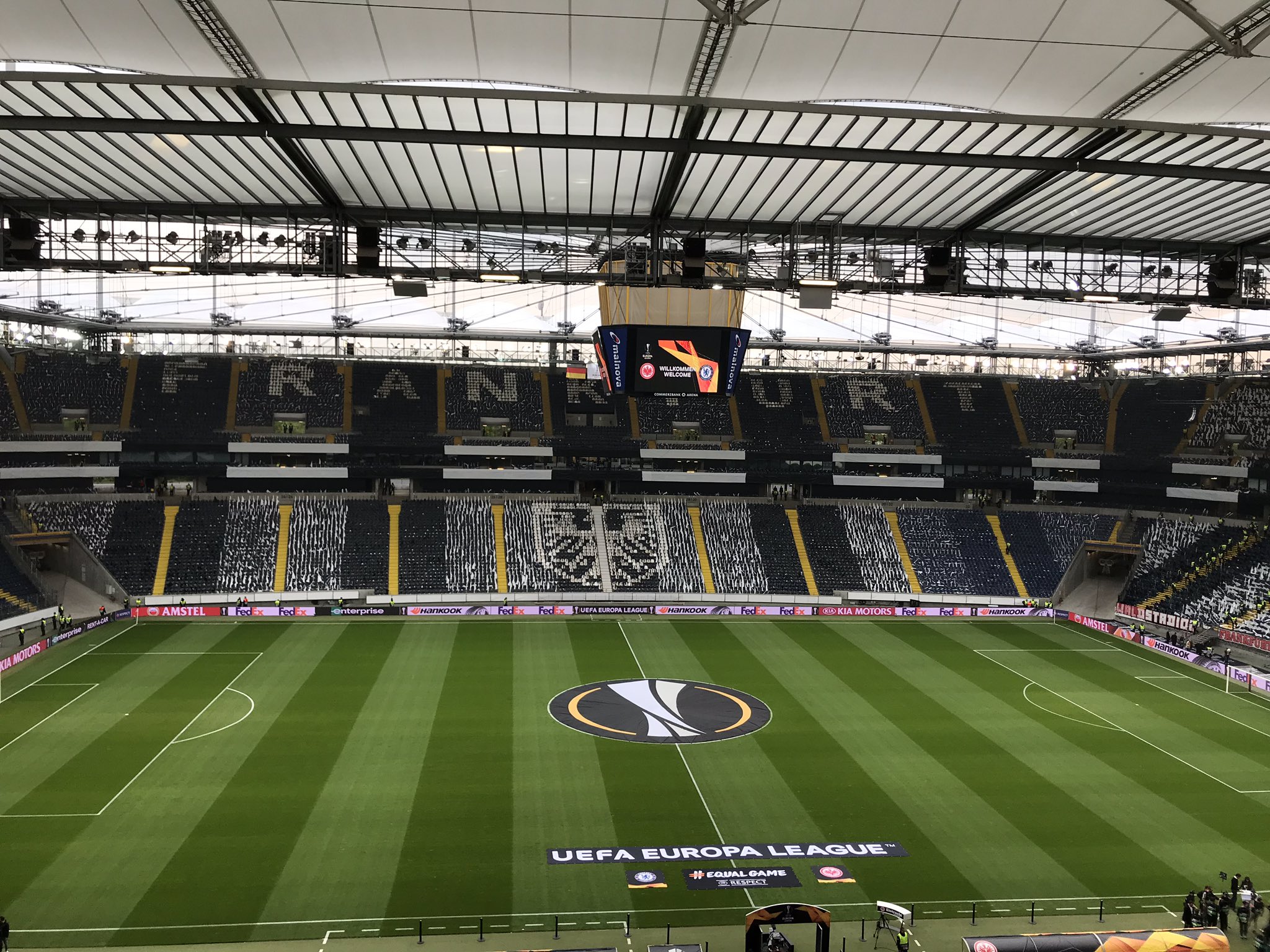Eintracht Frankfurt Stadyumu Avrupa Ligi Logosuyla