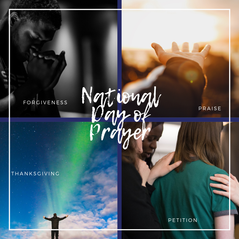 It is the #NationalDayofPrayer. We will pray for you today.  Feel free to submit your prayer requests via DM. We also ask for your prayers @12plus1 a very new ministry. Please pray for those discerning a year of service.

#prayer #adoration #petition #forgiveness #thanksgiving