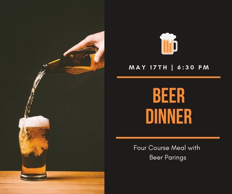 ColumbiaHillsGS's tweet photo. Join us for our Beer Dinner on May 17th at 6:30 PM. Four course meal with beer pairings. RSVP today by calling Danielle at (440)-236-5051 x 2339 https://t.co/pXxHKZGFsO
