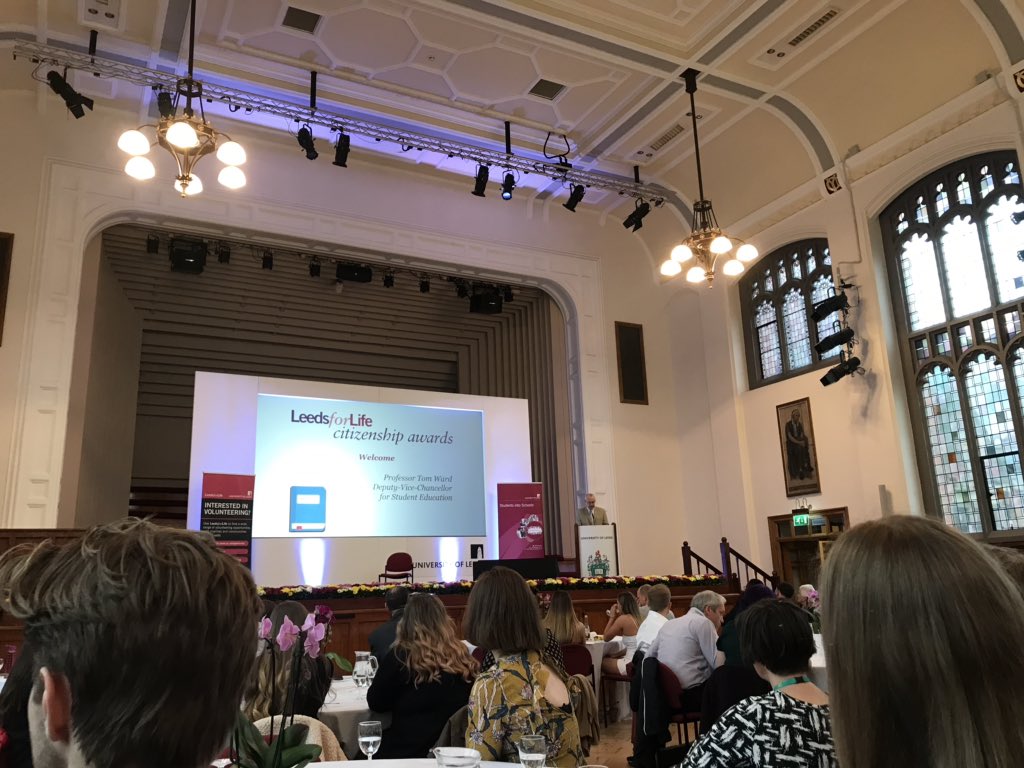 And we are off! Leeds for Life Citizenship Awards are underway! @LeedsUniCareers @LeedsVolunteer @SiSLeeds <a href="/UoLStudents/">Uni Leeds Students</a> #celebrateweek #leeds